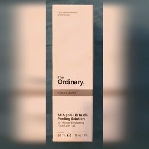 The Ordinary peeling facial